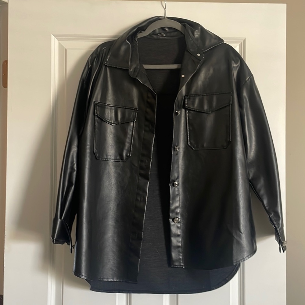 Shein leather jacket